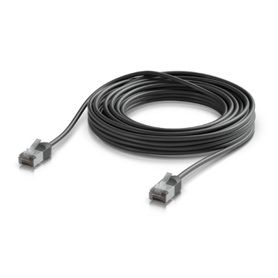 Ubiquiti UniFi Premium Patch Cable Outdoor, 8M,Black,Ultra-Thin, Rugged, Shielded Patch, Optimized, Perform Harshest Environments ,10 GbE networking.