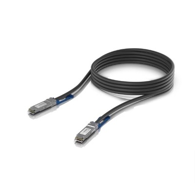 Ubiquiti 100G Direct Attach Cable, Cable length 3m, Single Pack, QSFP28 Direct Attach Cable With A 100 Gbps Max Data Rate 