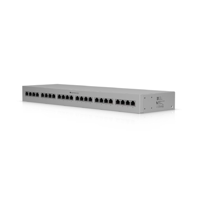 Ubiquiti Ethernet Surge Protection,Rack-mount Indoor Panel Supports Up To 10 GbE, PoE++, 20kA Surge Discharge/Port,24-port Integrated,1U Rack-mount 