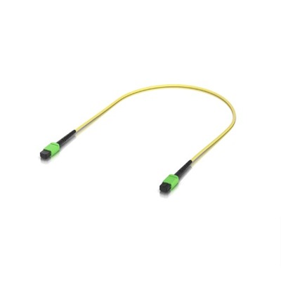 Ubiquiti OS2 MPO-12 APC Fiber Patch Cable, 0.5 m, Single-pack, Indoor OS2 Single-mode,MPO-12 Type B APC Connectors, For 100G Applications 