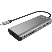 Blupeak USB-C Multi-Port Adapter HDMI4K/RJ45/2xUSB3.0/SD/PD