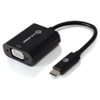 Alogic 10cm USBC to VGA Adapter Black