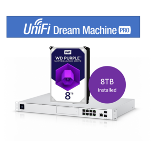 Ubiquiti UniFi Dream Machine Pro Enterprise Security Gateway & Network Appliance Includes WD 8Tb HDD Pre-Installed