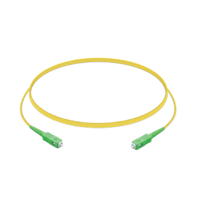 Ubiquiti UFiber PatchCord Cable APC/APC, 1.5m, Single Unit, Ultra-thin 2.0 mm jacket, SC/APC to SC/APC, Yellow