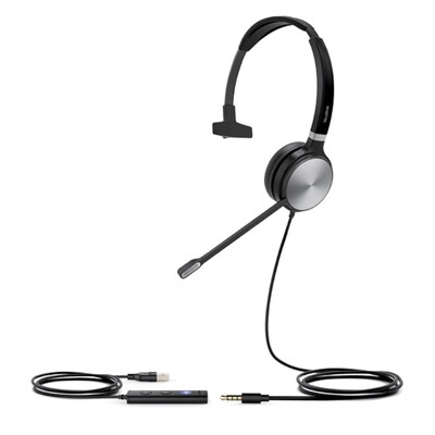 Wideband Noise Cancelling Headset, USB-C and 3.5mm, YHC20 Controller with UC Button, Stereo