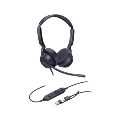Yealink UH42SE-D-MS-CA Dual Teams USB-C/A Microsoft Certified Teams USB Wired Headset