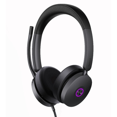 Yealink UH48 UC USB Wired Headset Hybrid Active Noise Cancellation, Four-Microphone Noise-canceling Technology,  Swift Plug & Play All-Day Comfort