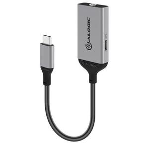 Alogic Ultra Combo 10cm USB-C to 3.5mm Audio & USB-C Charging Adapter