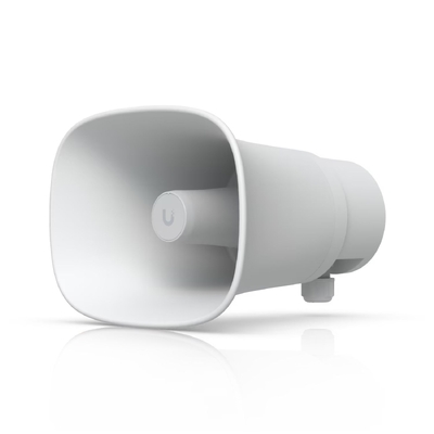 Ubiquiti AI Horn Speaker, All-weather PoE 120 dB Horn Speaker With Advanced AI Alert Functionality & Versatile Wall, Corner, & Pole Mounting Options 