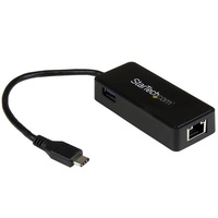 StarTech USB-C to Gigabit Network Adapter with Extra USB 3.0 Port US1GC301AU