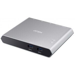 ATEN US3310 2 Port USB-C Gen 1 Dock Switch with Power Pass-Through
