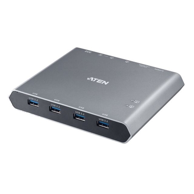 Aten 2-Port 4K DisplayPort USB-C KVM Dock Switch with Power Pass-through,