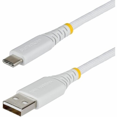 StarTech USB2AC15CMBRWH 15 cm USB-A to USB-C 15W Braided Charging Cable - White