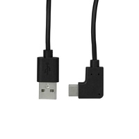 StarTech USB to USB C Cable, Right Angle, USB 2.0, USB A to USB C - USB2AC1MR