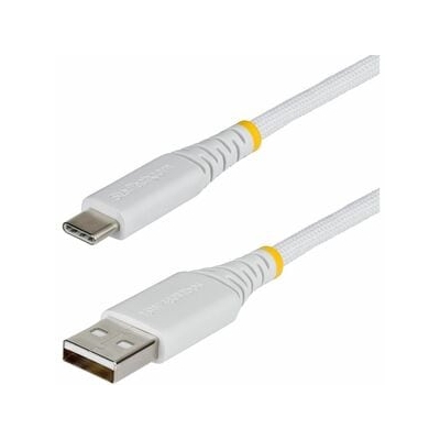 StarTech USB2AC3MBRWH 3 m USB-A to USB-C 15W Braided Charging Cable - White