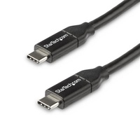 StarTech 0.5m USB C to USB C Cable w/ 5A PD USB 2.0 USB-IF Certified - USB2C5C50CM