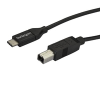 StarTech 2m (6ft) USB C to USB B Cable, M/M, USB 2.0 - USB2CB2M