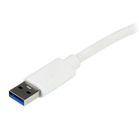 StarTech Gigabit USB 3.0 NIC w/ USB Port, White - USB31000SPTW