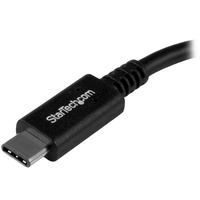 StarTech 15cm USB 3.1 Gen-1 Type-C to Type-A (M/F), Black - USB31CAADP