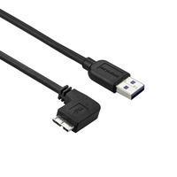 StarTech Slim Micro USB 3.0 Cable M/M, Left-Angle Micro-USB, 20in - USB3AU50CMLS