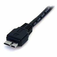 StarTech 0.5m Black USB 3.0 Micro B Cable - USB3AUB50CMB