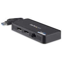 StarTech USB to Dual DisplayPort Mini Dock with GbE LAN - Dual 4K 60 Hz USBA2DPGB