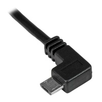 StarTech 3 ft Left Angle Micro-USB Charge-and-Sync Cable M/M 30/24 AWG - USBAUB1MLA