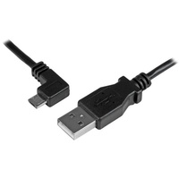 StarTech 0.5m Micro USB Charge Cable, Left Angle Micro USB, 24AWG - USBAUB50CMLA