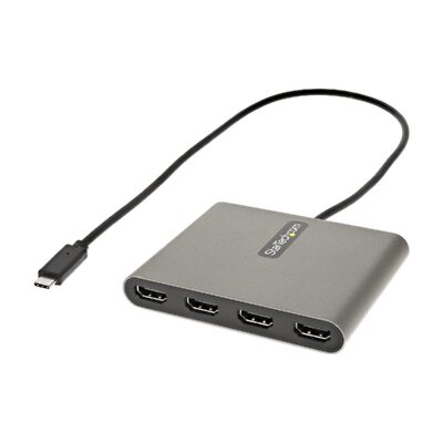 Startech USBC2HD4 USB C to 4 HDMI Adapter - External Card