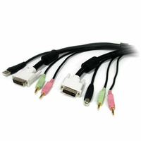 StarTech 3m 4-in-1 USB DVI KVM Cable with Audio - USBDVI4N1A10