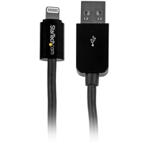 StarTech 10 ft Long Black Apple Lightning to USB Cable iPhone iPod iPad - USBLT3MB