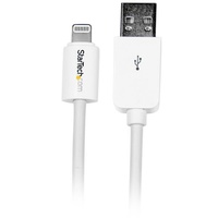 StarTech 10 ft Long White Apple Lightning to USB Cable iPhone iPod iPad - USBLT3MW