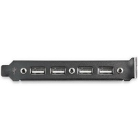 StarTech 4 Port USB A Female Slot Plate Adapter - USBPLATE4