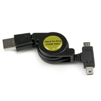 StarTech 75cm Retractable Micro / Mini USB Cable - USBRETAUBMB