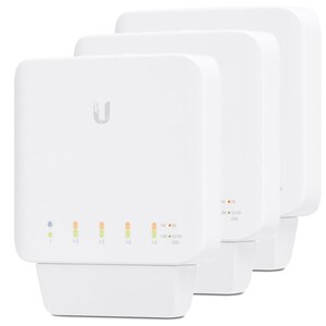 Ubiquiti Networks USW-Flex 5-Port Layer 2 Gigabit Switch w/ PoE Support - 3 Pack