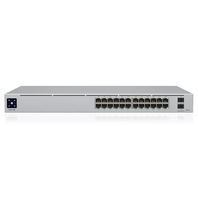 Ubiquiti USW-PRO-24 UniFi 24-port switch with (24) Gigabit RJ45 ports and (2) 10G SFP+ ports Gen2