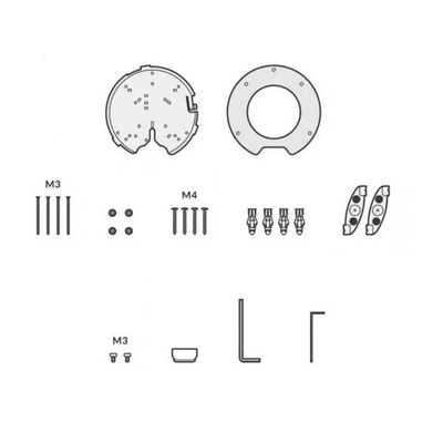 Ubiquiti Unifi-AP-L-Mounting-Kit Suit UAP-AC-PRO, U6-Pro, U7-Pro, U6-LR Mounting Kit