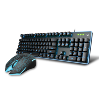 RAPOO V100S Backlit Gaming Keyboard & Optical Gaming Mouse, competitive gaming combo