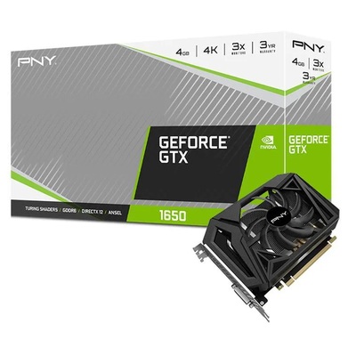 PNY nVidia GeForce GTX 1650 4GB GDDR6 Video Graphic Card - VCG16504D6SFMPB