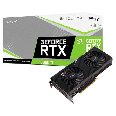 PNY nVidia GeForce RTX 3060 Ti 8GB XLR8 Gaming  VERTO Video Card - VCG3060T8LDFBPB1