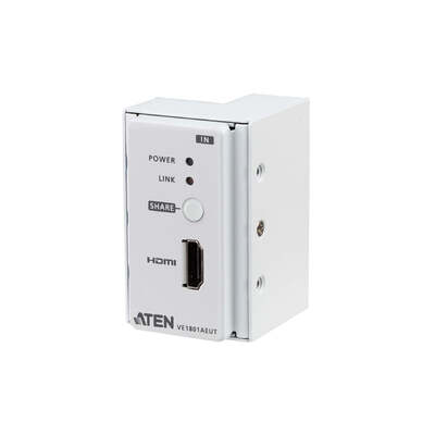 ATEN VE1801AEUT-AT-U HDMI HDBaseT-Lite Transmitter with EU Wall Plate / PoH (PoH  PD)