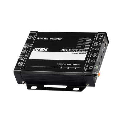 ATEN VE2812R-AT-U HDMI HDBaseT Receiver with Audio De-Embedding (4K@100m) (HDBaseT Class A)