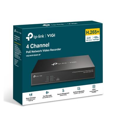 TP-Link VIGI NVR1004H-4P 4 Channel PoE+ Network Video Recorder
