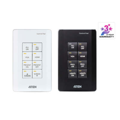 ATEN VK0100-AT Control System - 8-button Control Pad (US, 1 Gang)
