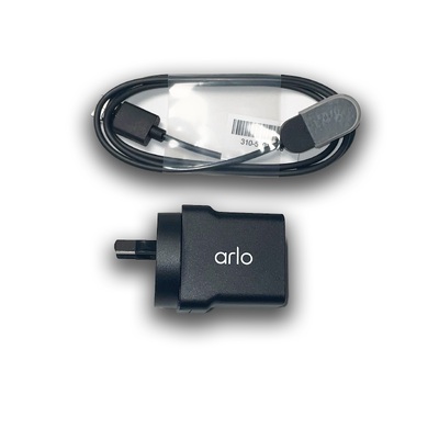 Arlo Ultra Replacment USB AC Adapter with Indoor Power Cable - Black