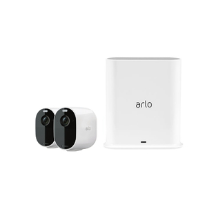 Arlo Essential 2 Wire-Free Spotlight Camera & Smart HUB 