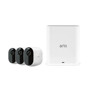 Arlo Essential 3 Wire-Free Spotlight Camera & Smart HUB