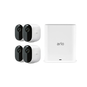 Arlo Essential 4 Wire-Free Spotlight Camera & Smart HUB
