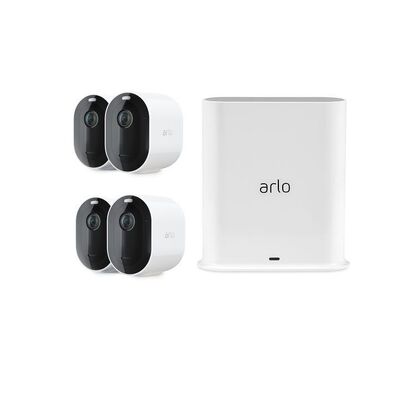ARLO PRO 4 2K SPOTLIGHT 4 CAMERA PACK With Arlo Smart Base Station