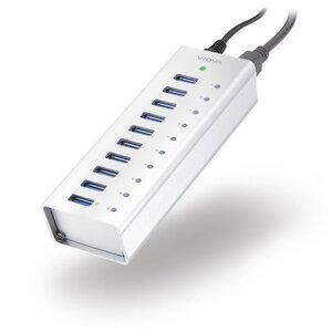 Alogic Vrova Plus 10 Port USB Hub with Charging and Power Adapter